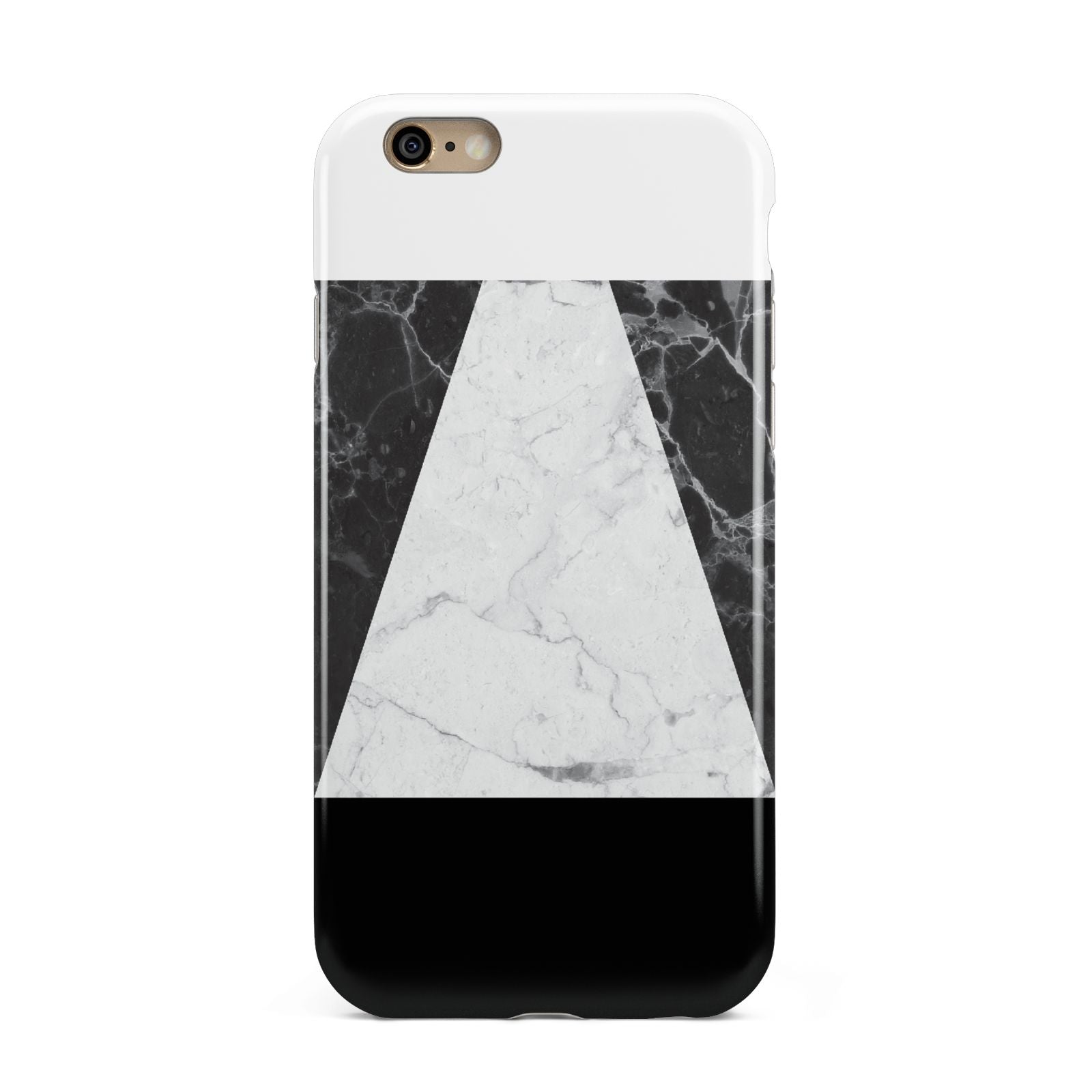 Marble White Black Apple iPhone 6 3D Tough Case