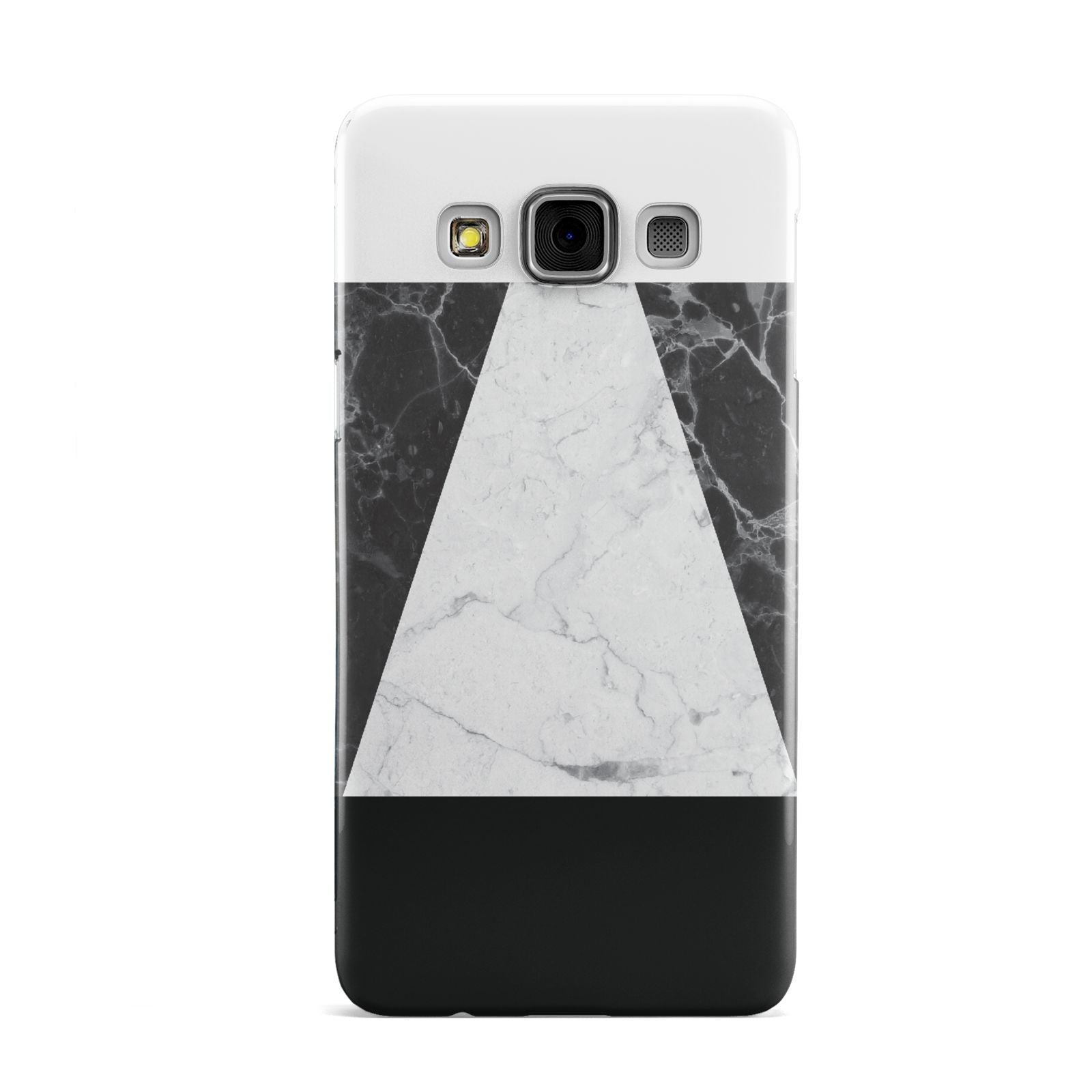 Marble White Black Samsung Galaxy A3 Case