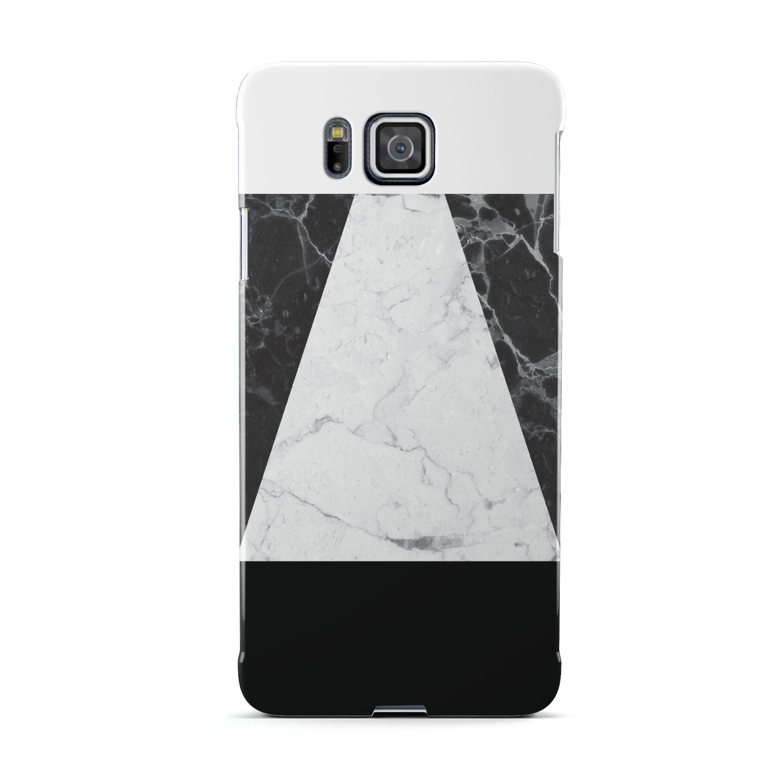 Marble White Black Samsung Galaxy Alpha Case