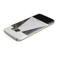 Marble White Black Samsung Galaxy Case Top Cutout