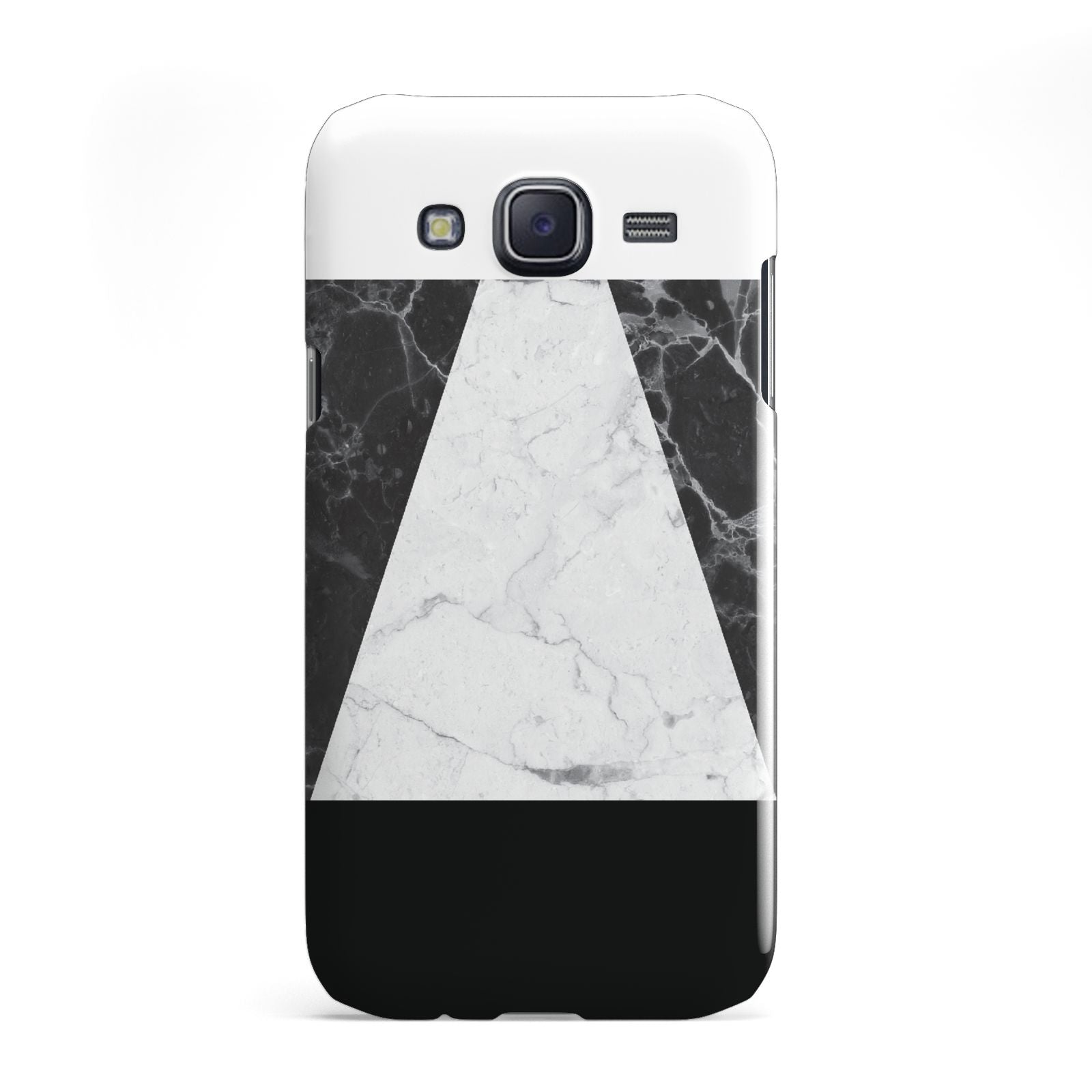 Marble White Black Samsung Galaxy J5 Case