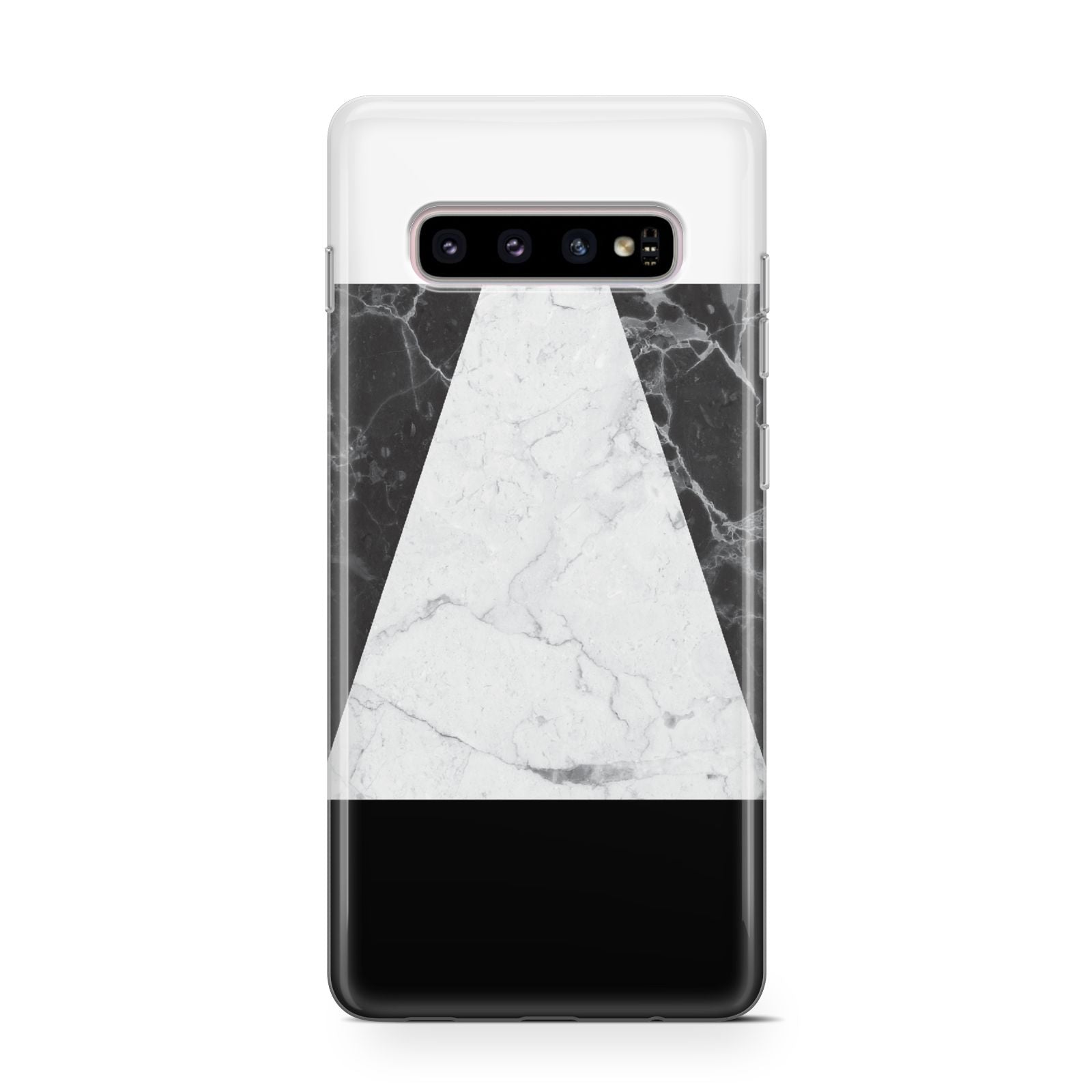 Marble White Black Samsung Galaxy S10 Case