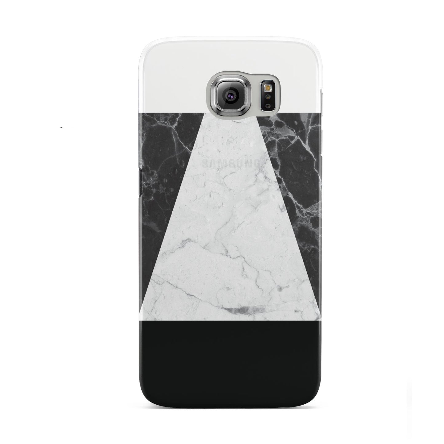 Marble White Black Samsung Galaxy S6 Case
