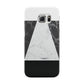 Marble White Black Samsung Galaxy S6 Edge Case