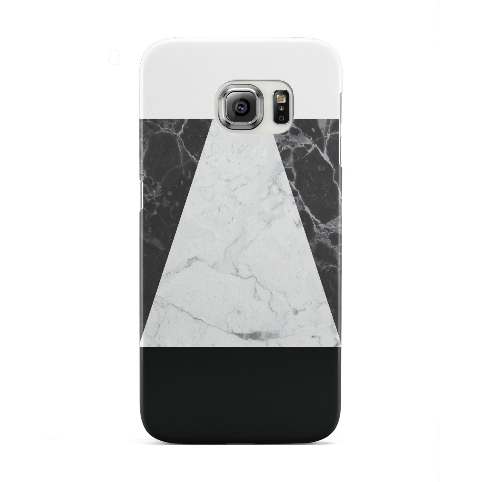 Marble White Black Samsung Galaxy S6 Edge Case
