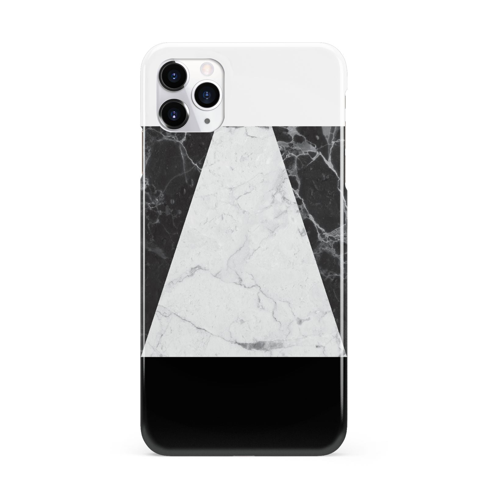 Marble White Black iPhone 11 Pro Max 3D Snap Case