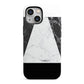 Marble White Black iPhone 13 Mini Full Wrap 3D Tough Case