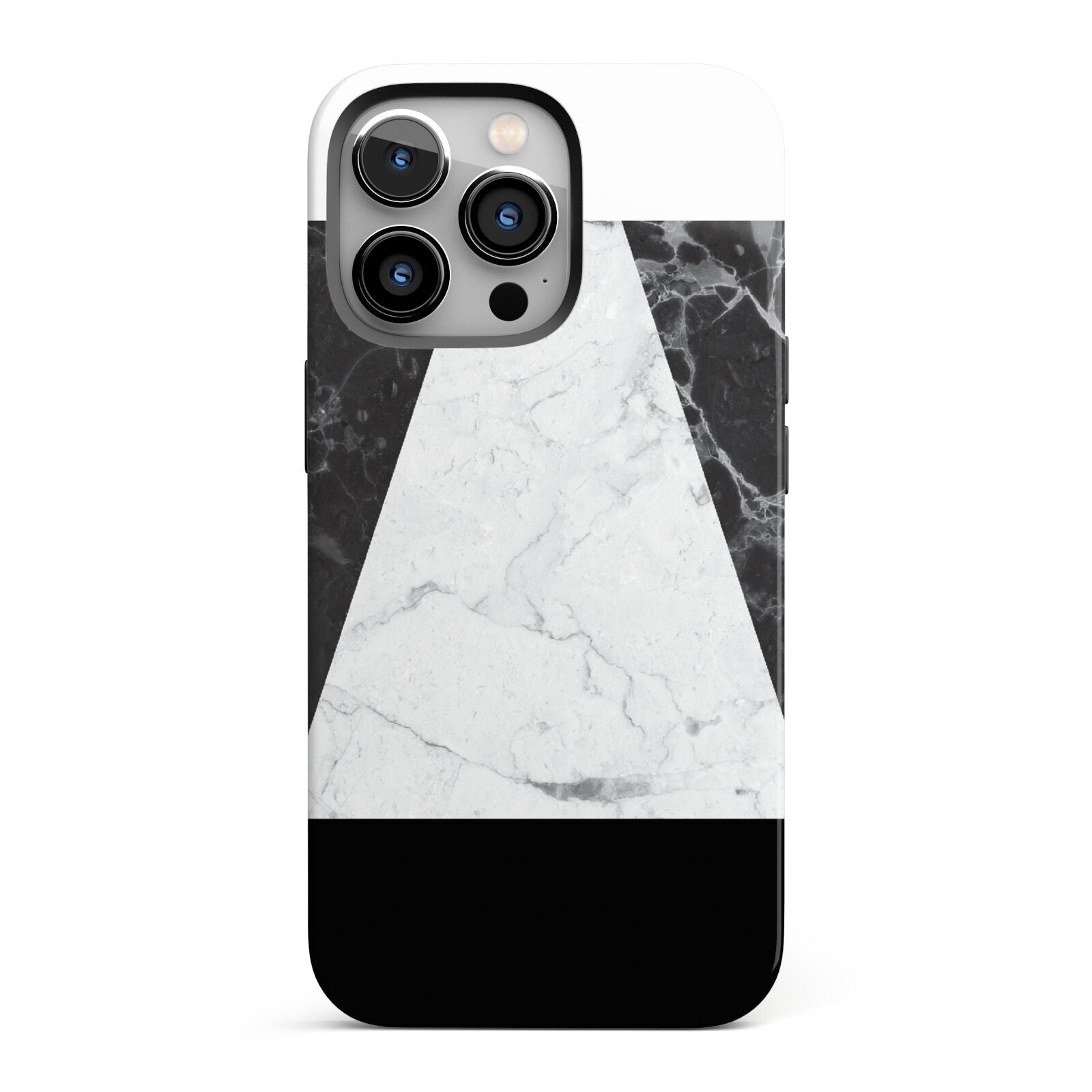 Marble White Black iPhone 13 Pro Full Wrap 3D Tough Case