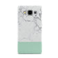 Marble White Carrara Green Samsung Galaxy A5 Case