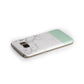 Marble White Carrara Green Samsung Galaxy Case Side Close Up