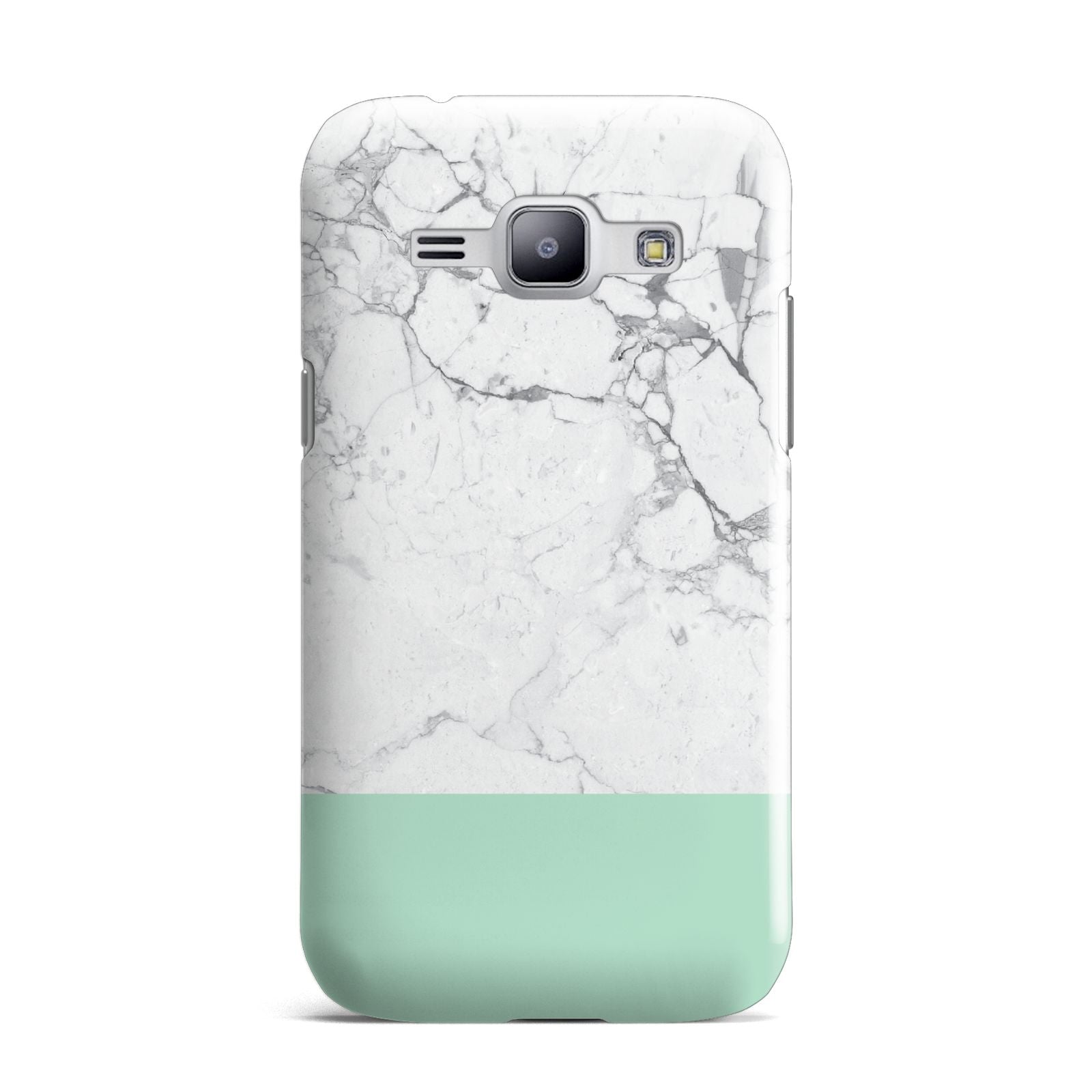 Marble White Carrara Green Samsung Galaxy J1 2015 Case