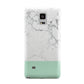 Marble White Carrara Green Samsung Galaxy Note 4 Case