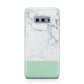 Marble White Carrara Green Samsung Galaxy S10E Case
