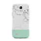 Marble White Carrara Green Samsung Galaxy S4 Mini Case