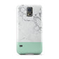 Marble White Carrara Green Samsung Galaxy S5 Case