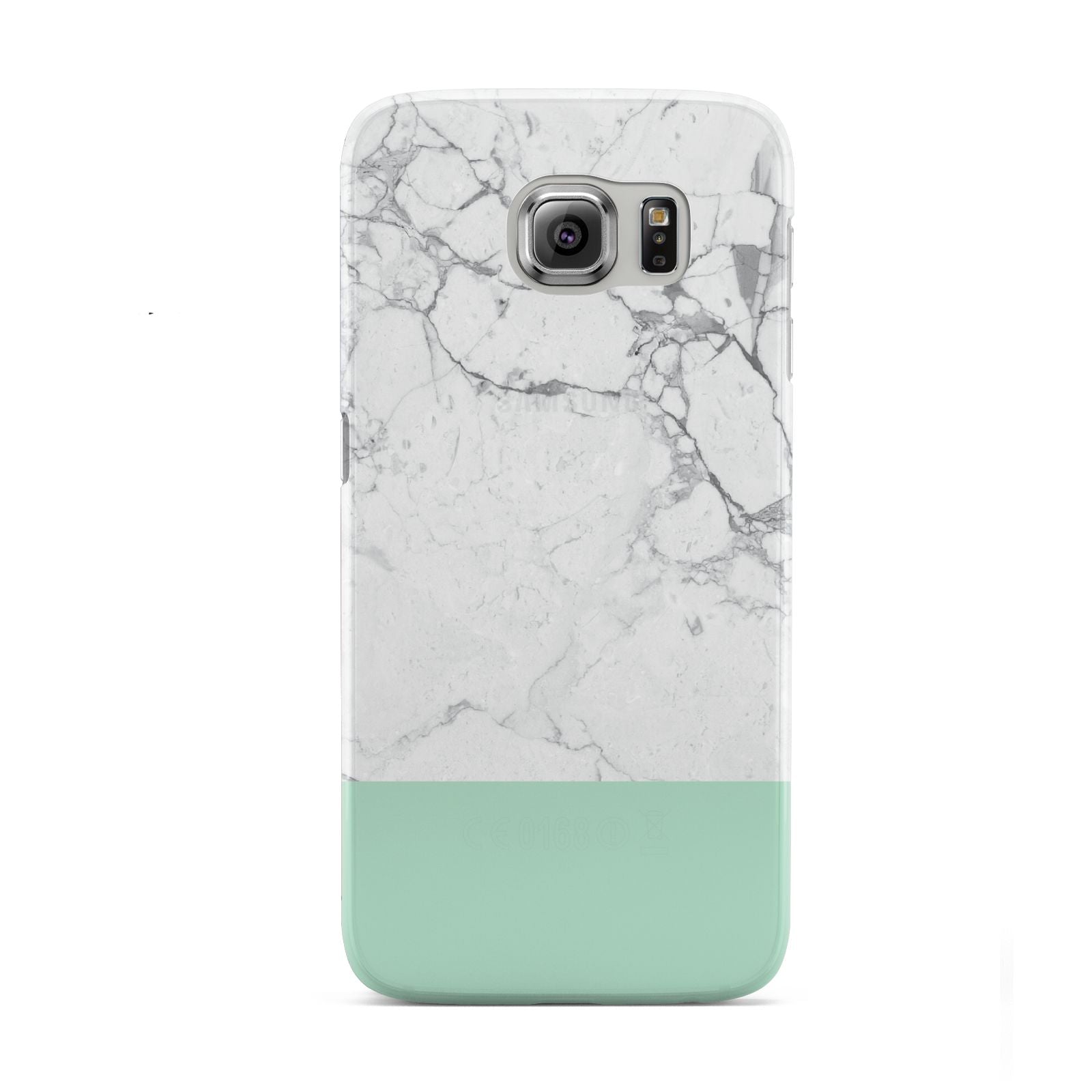 Marble White Carrara Green Samsung Galaxy S6 Case