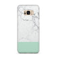 Marble White Carrara Green Samsung Galaxy S8 Plus Case