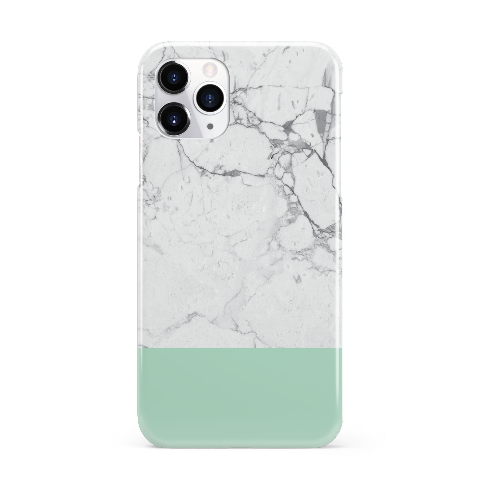 Marble White Carrara Green iPhone 11 Pro 3D Snap Case
