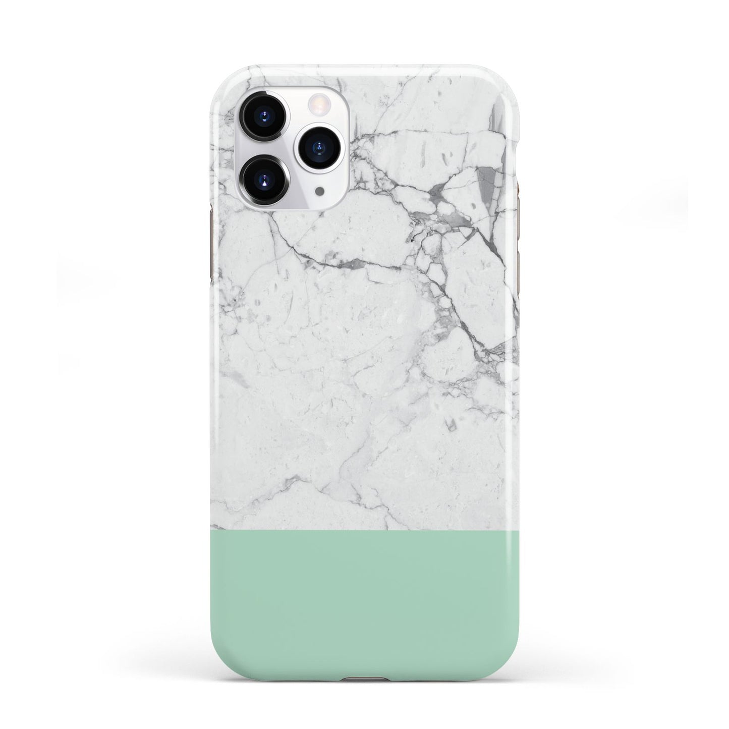 Marble White Carrara Green iPhone 11 Pro 3D Tough Case