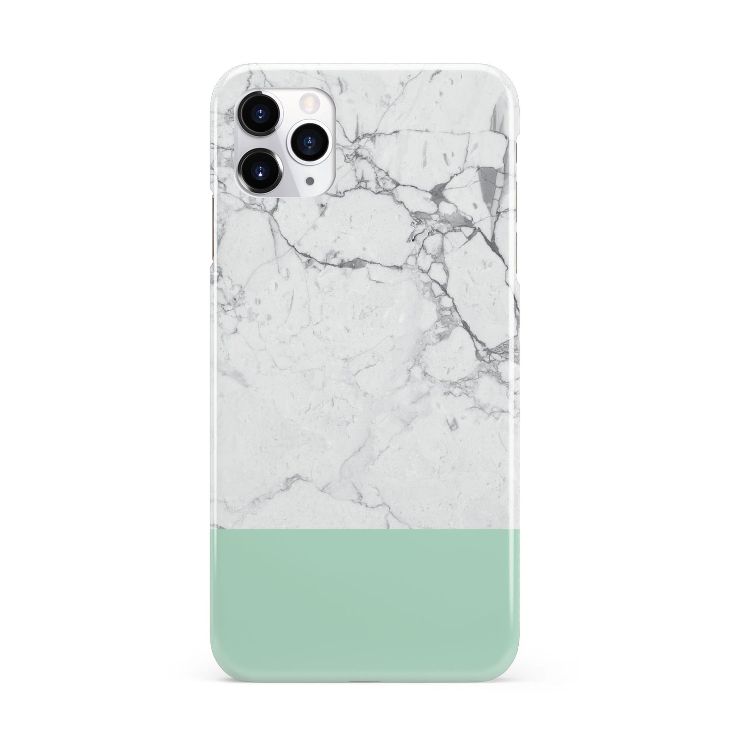 Marble White Carrara Green iPhone 11 Pro Max 3D Snap Case