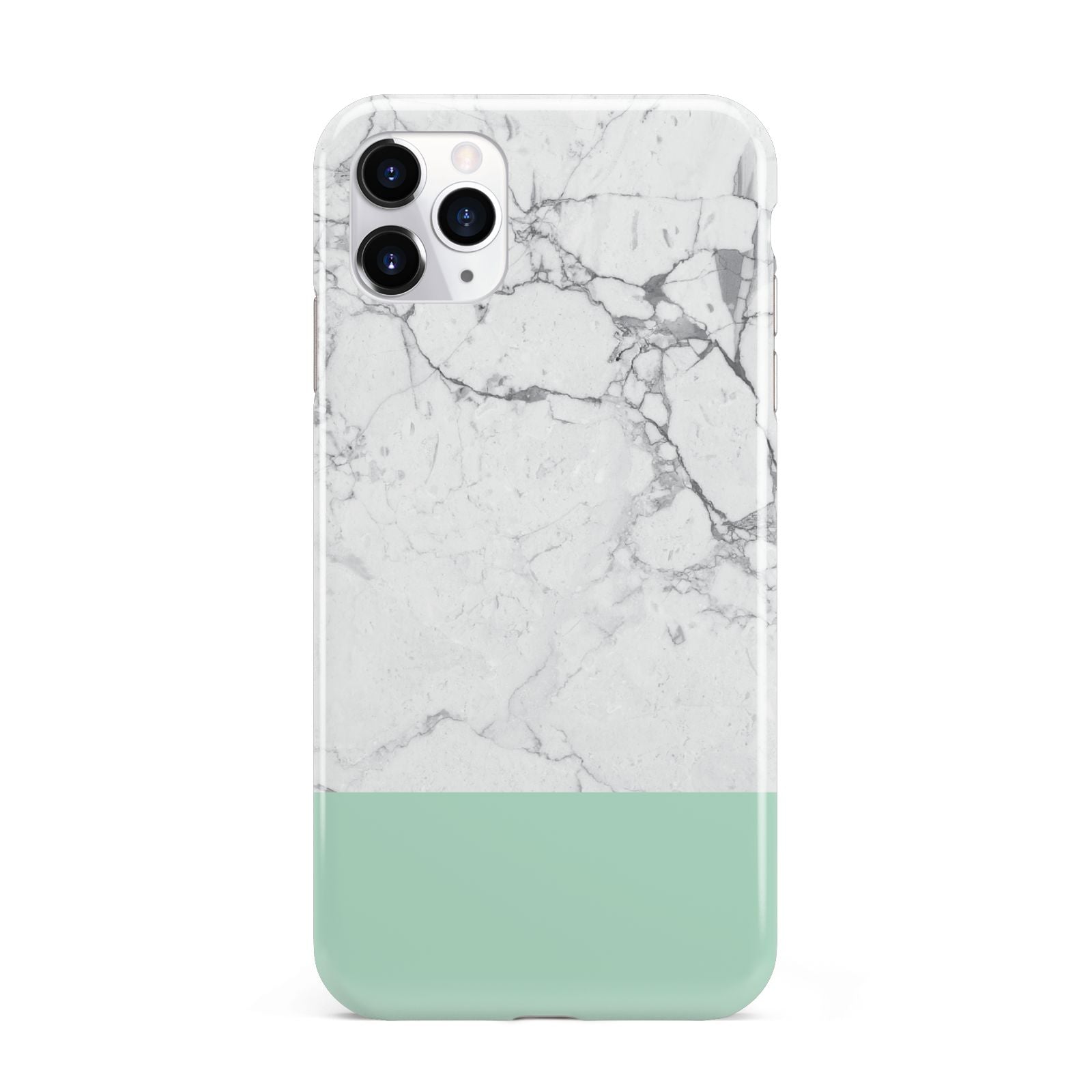 Marble White Carrara Green iPhone 11 Pro Max 3D Tough Case