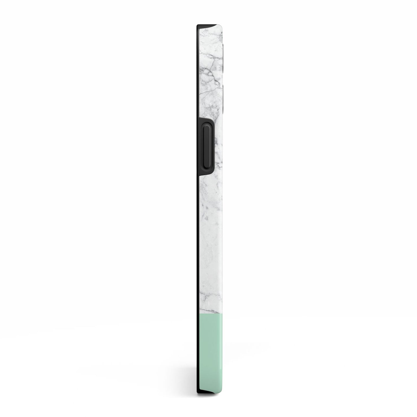 Marble White Carrara Green iPhone 13 Pro Max Side Image 3D Tough Case