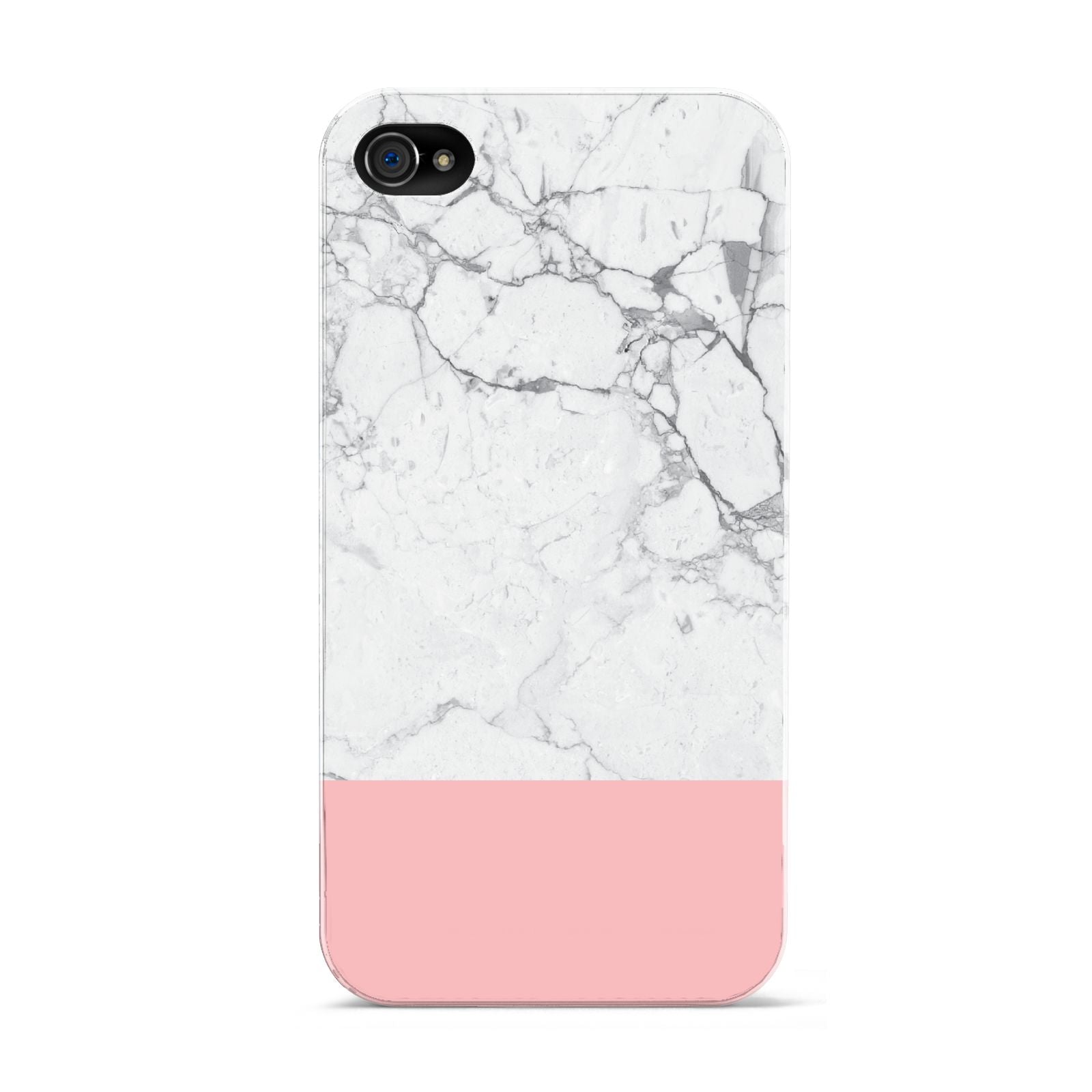 Marble White Carrara Pink Apple iPhone 4s Case