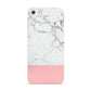 Marble White Carrara Pink Apple iPhone 5 Case
