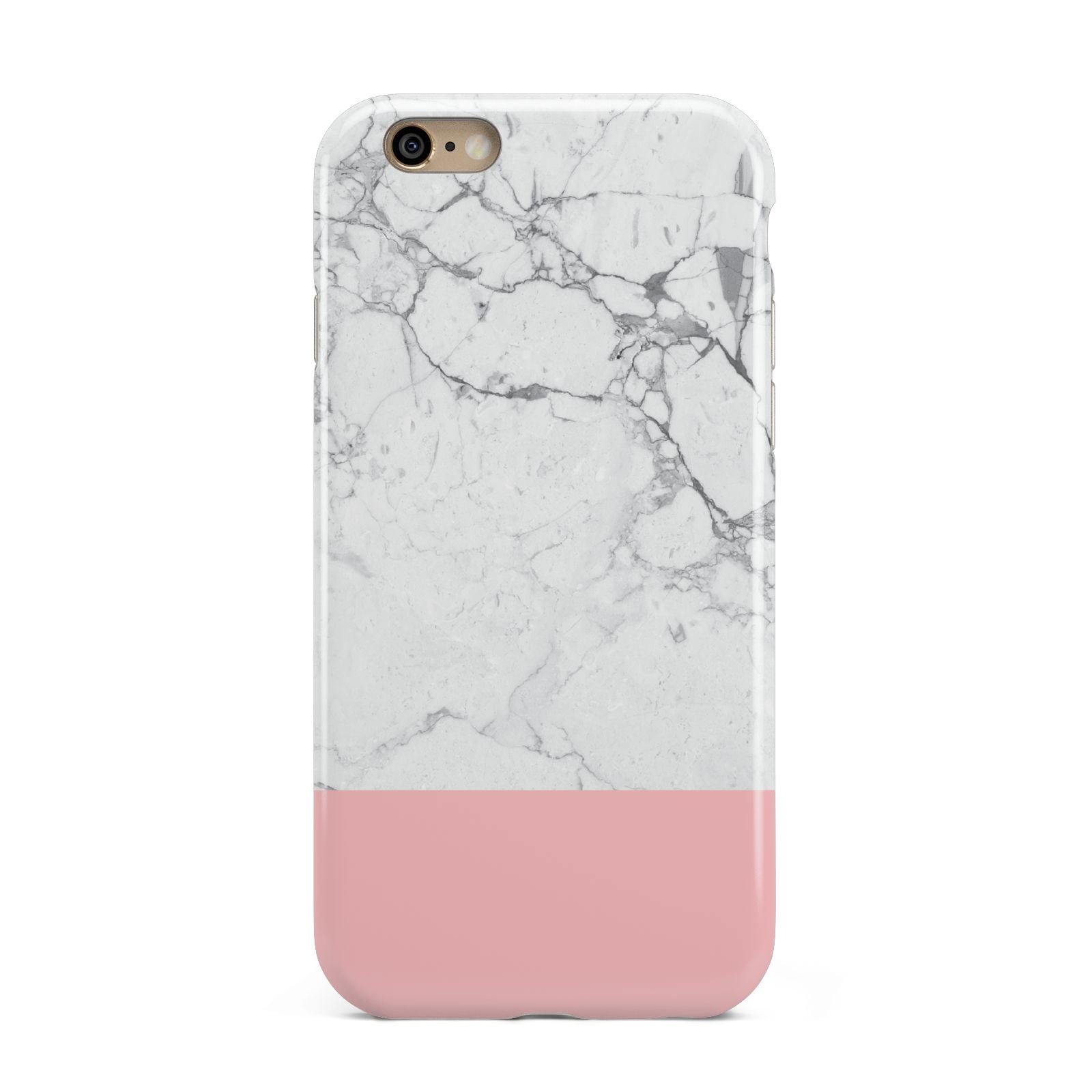 Marble White Carrara Pink Apple iPhone 6 3D Tough Case