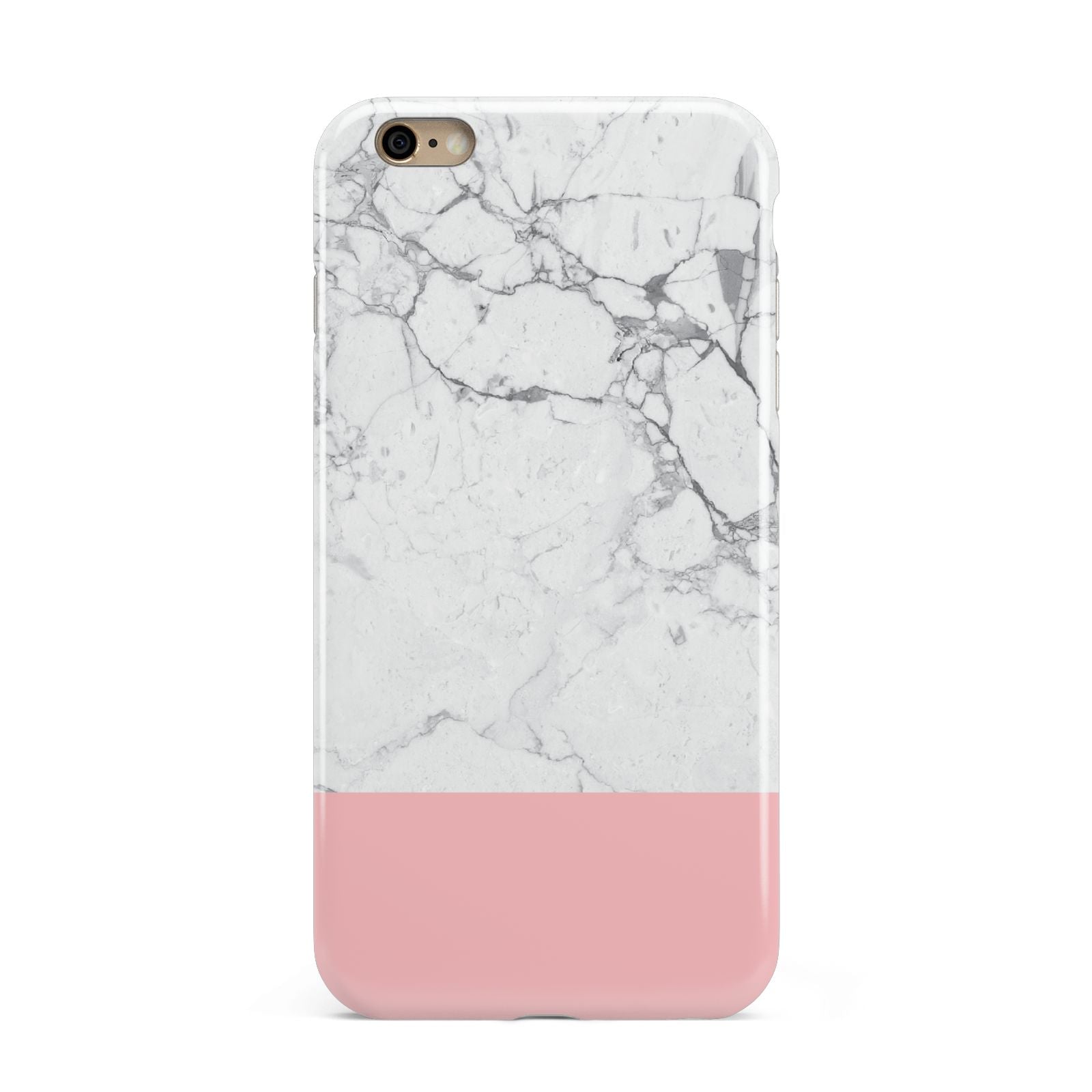 Marble White Carrara Pink Apple iPhone 6 Plus 3D Tough Case