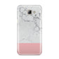 Marble White Carrara Pink Samsung Galaxy A8 2016 Case