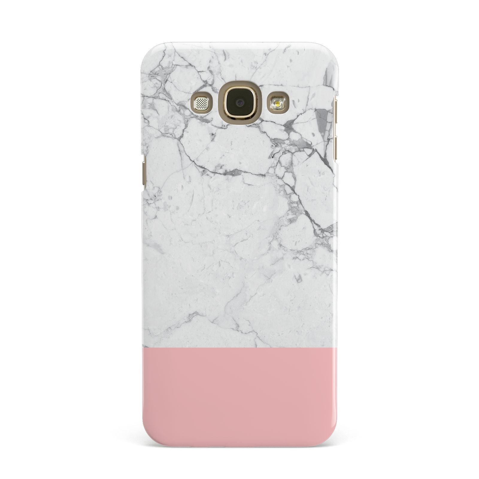 Marble White Carrara Pink Samsung Galaxy A8 Case