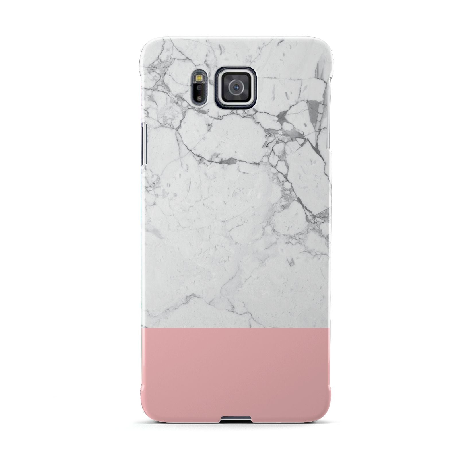 Marble White Carrara Pink Samsung Galaxy Alpha Case