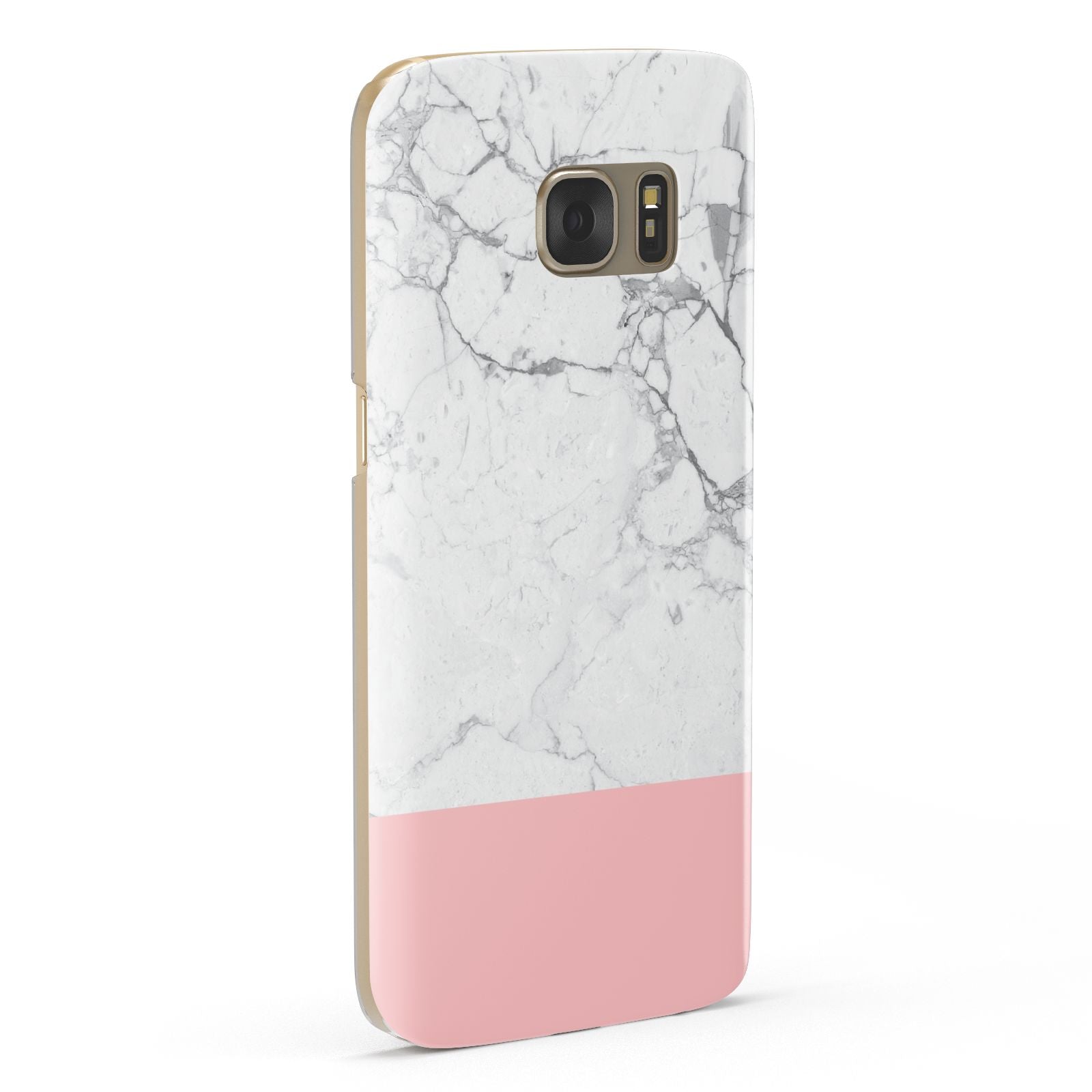 Marble White Carrara Pink Samsung Galaxy Case Fourty Five Degrees
