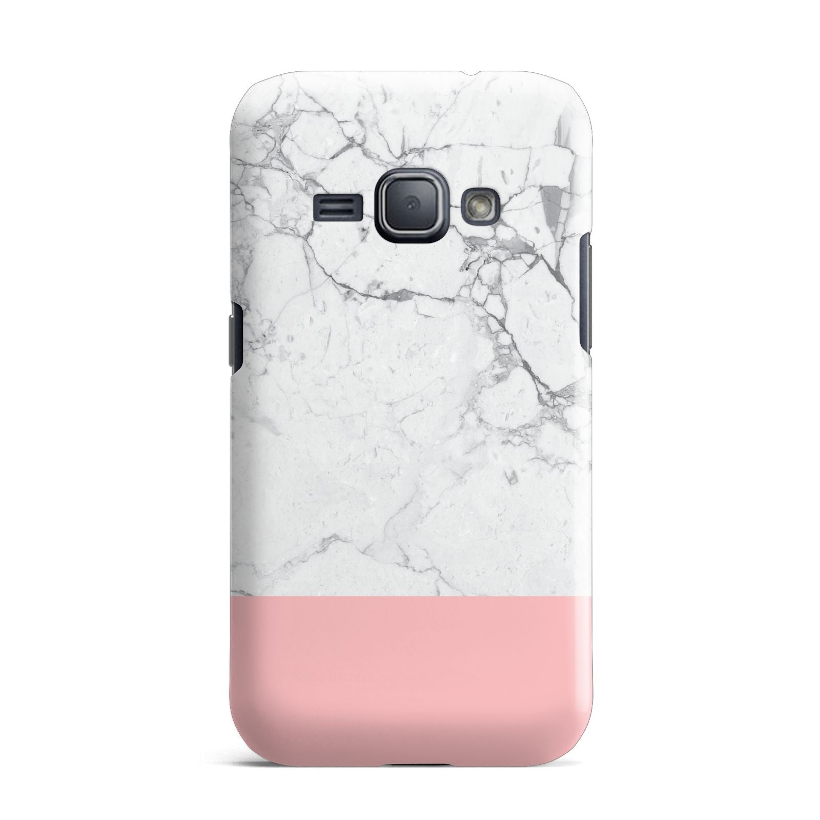 Marble White Carrara Pink Samsung Galaxy J1 2016 Case