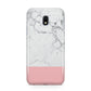 Marble White Carrara Pink Samsung Galaxy J3 2017 Case