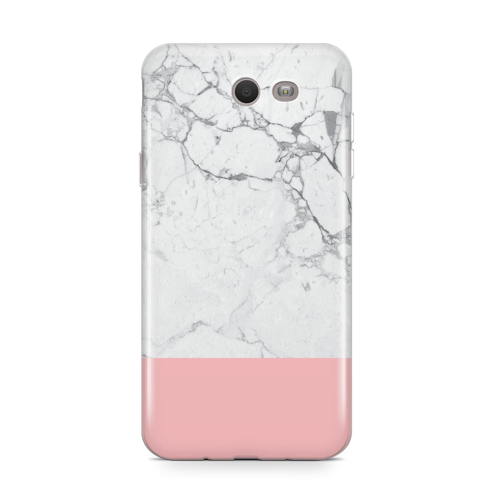 Marble White Carrara Pink Samsung Galaxy J7 2017 Case