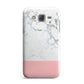 Marble White Carrara Pink Samsung Galaxy J7 Case
