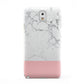 Marble White Carrara Pink Samsung Galaxy Note 3 Case