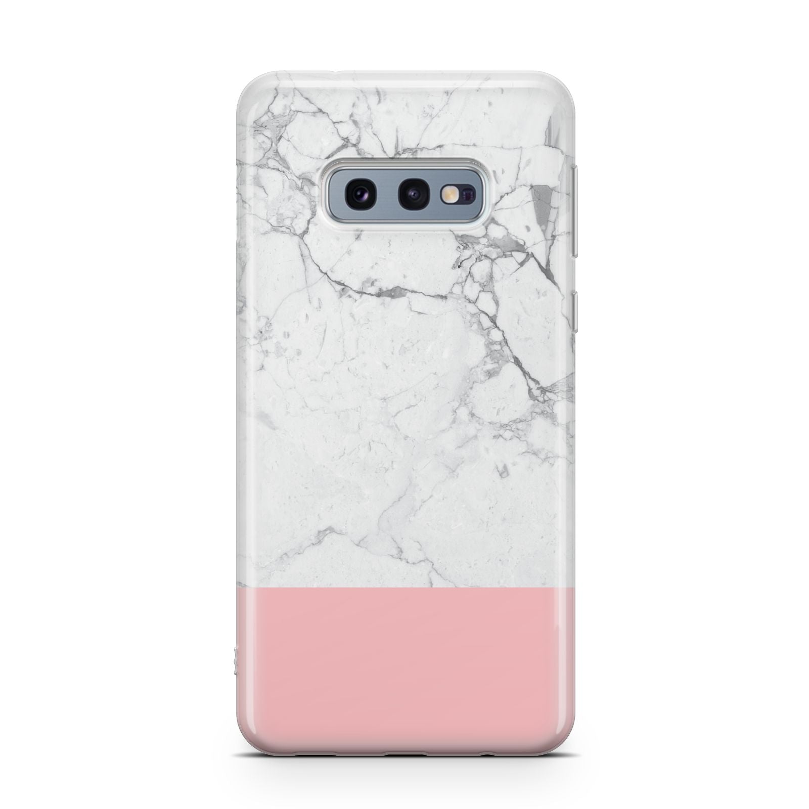 Marble White Carrara Pink Samsung Galaxy S10E Case
