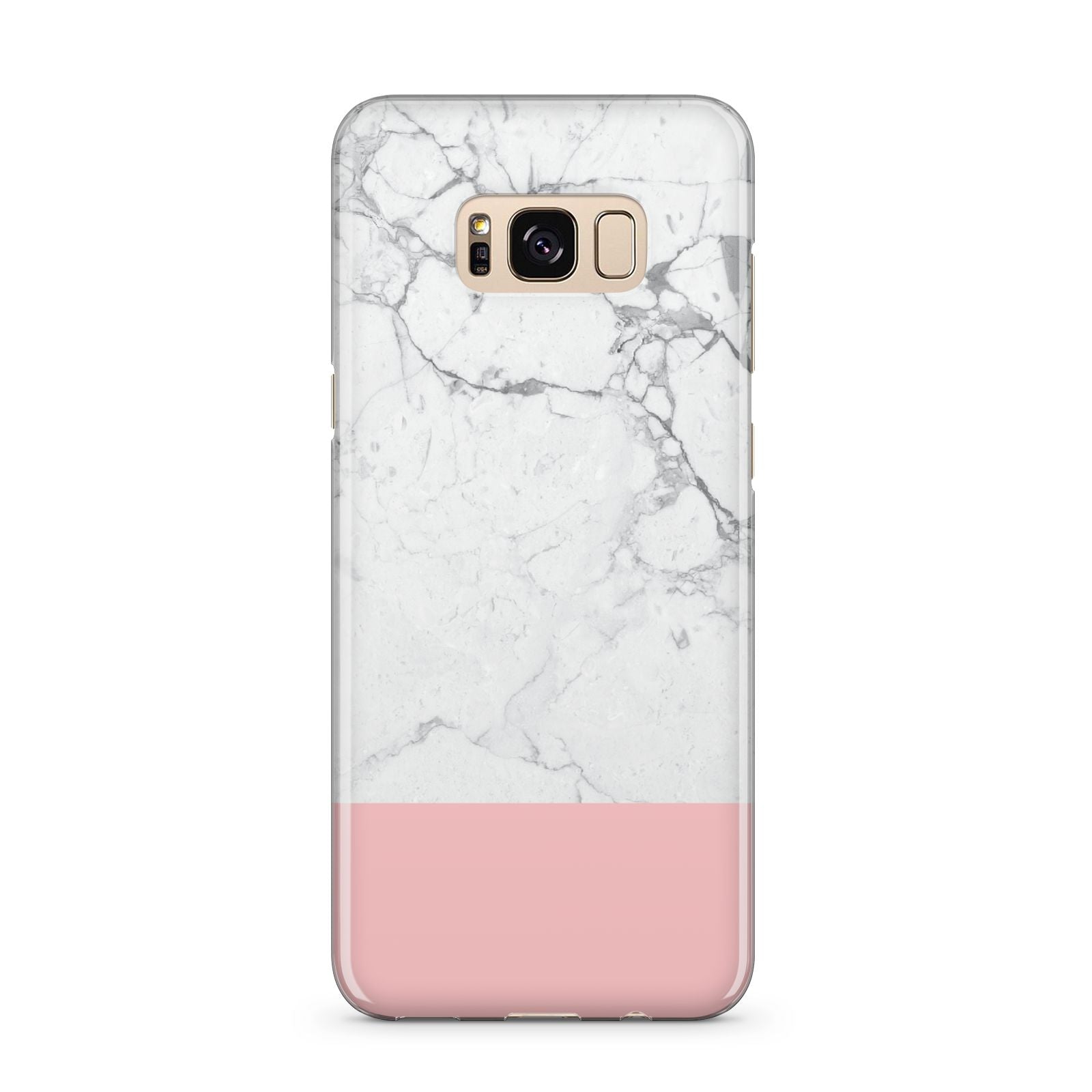 Marble White Carrara Pink Samsung Galaxy S8 Plus Case