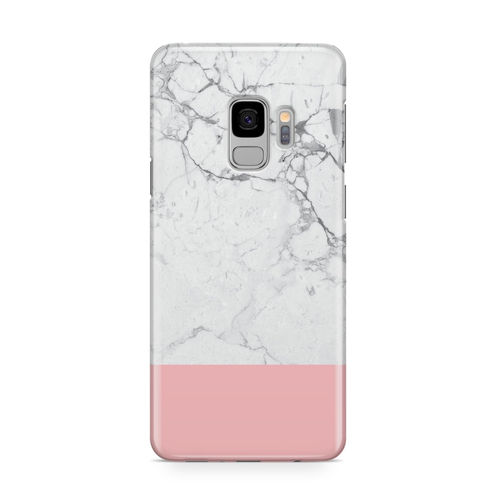 Marble White Carrara Pink Samsung Galaxy S9 Case