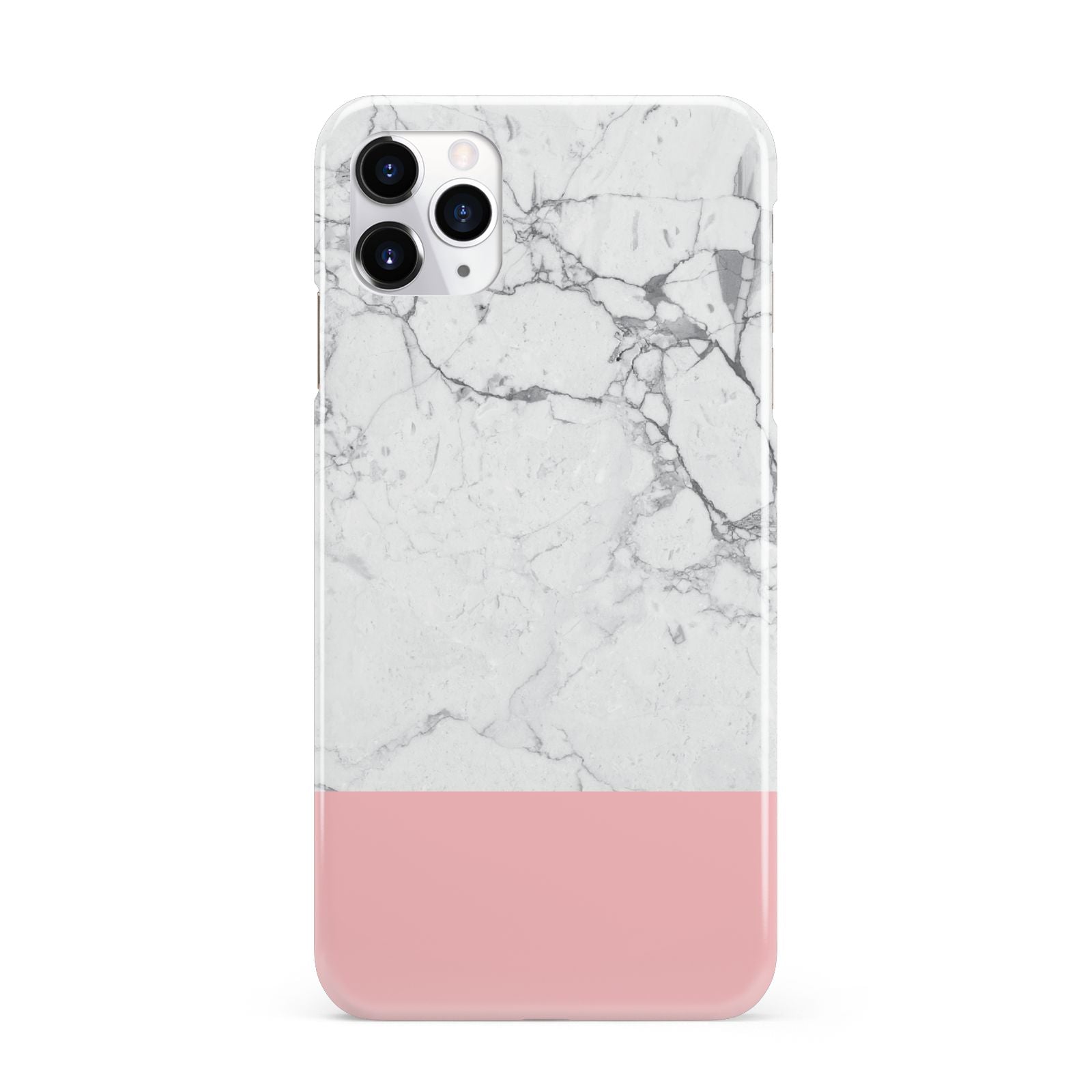 Marble White Carrara Pink iPhone 11 Pro Max 3D Snap Case