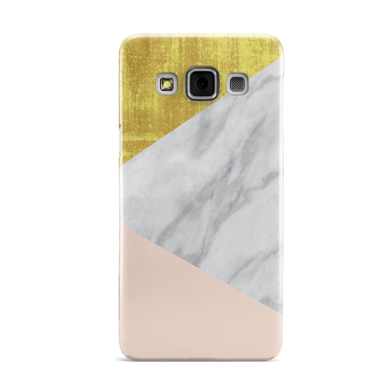 Marble White Gold Foil Peach Samsung Galaxy A3 Case