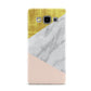 Marble White Gold Foil Peach Samsung Galaxy A5 Case