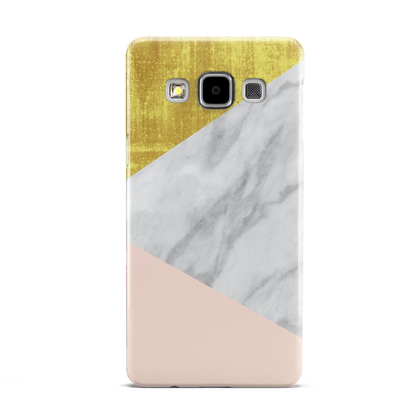 Marble White Gold Foil Peach Samsung Galaxy A5 Case