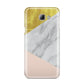 Marble White Gold Foil Peach Samsung Galaxy A8 2016 Case