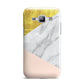 Marble White Gold Foil Peach Samsung Galaxy J1 2015 Case