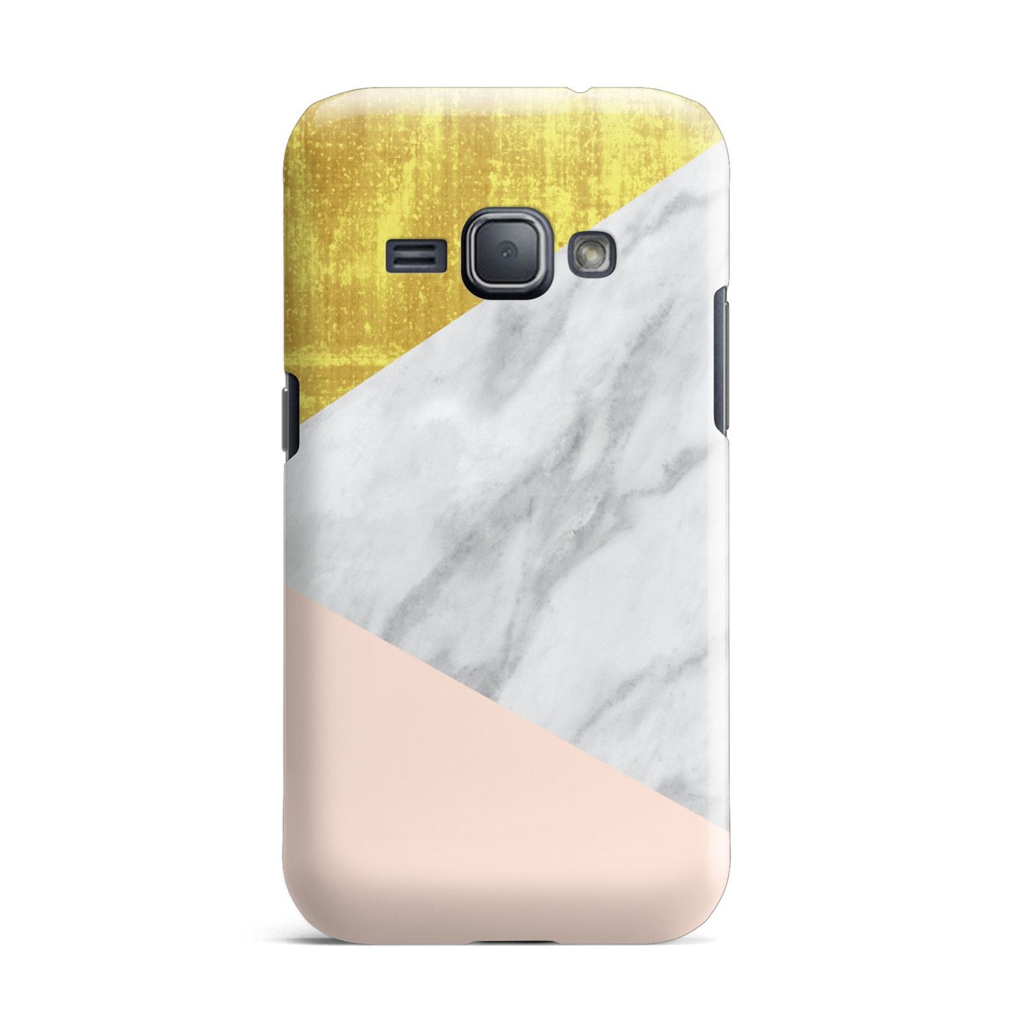 Marble White Gold Foil Peach Samsung Galaxy J1 2016 Case