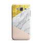 Marble White Gold Foil Peach Samsung Galaxy J7 Case
